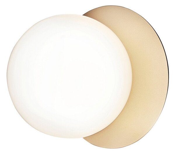 Lampa Ścienna Nuura Aps, Liila 1 Medium, ściemnialny, złoty | mosiężny, salon, szkło, design