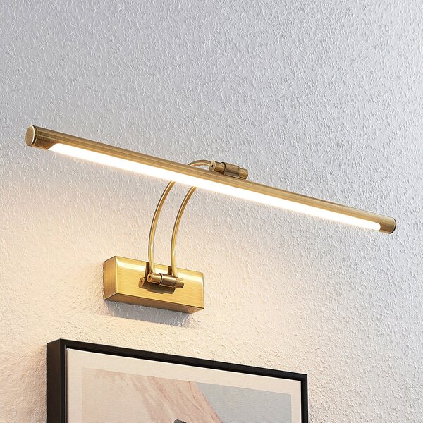 Lampa Ścienna Lucande, Dimitrij, antyczny mosiądz, salon, metal, antyczny