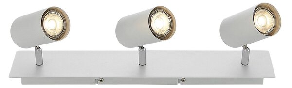 Lampa Sufitowa Lindby, Joffrey, ściemnialny, biały, salon, metal, nowoczesny