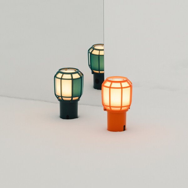 Zewnętrzna Lampa MARSET, Chispa, ściemnialny, zielony, tworzywo sztuczne, design