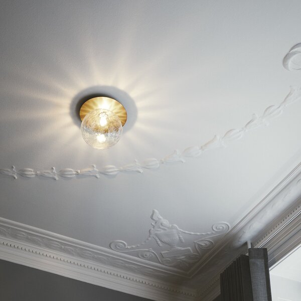 Lampa Ścienna Nuura Aps, Liila 1 Large, ściemnialny, złoty | mosiężny, salon, szkło, design
