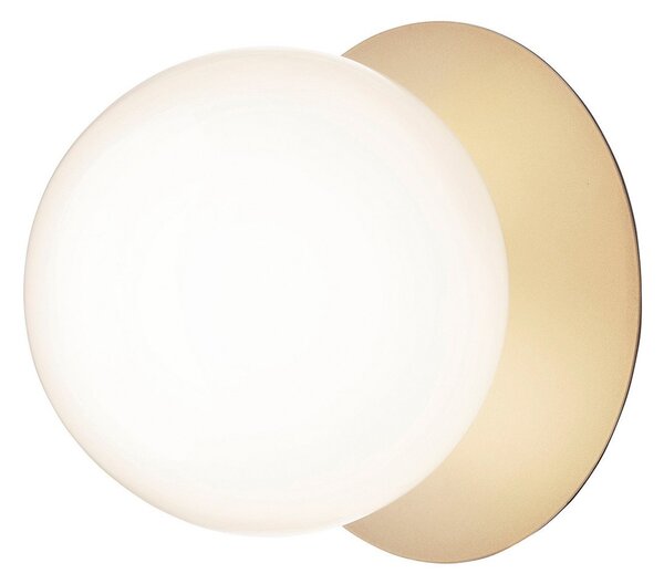 Lampa Ścienna Nuura Aps, Liila 1 Large, ściemnialny, złoty | mosiężny, salon, szkło, design