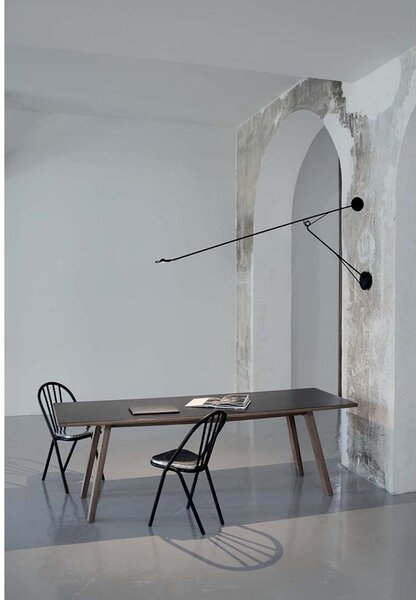 Lampa Ścienna DCW, czarny, salon, aluminium