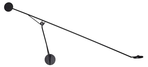 Lampa Ścienna DCW, czarny, salon, aluminium