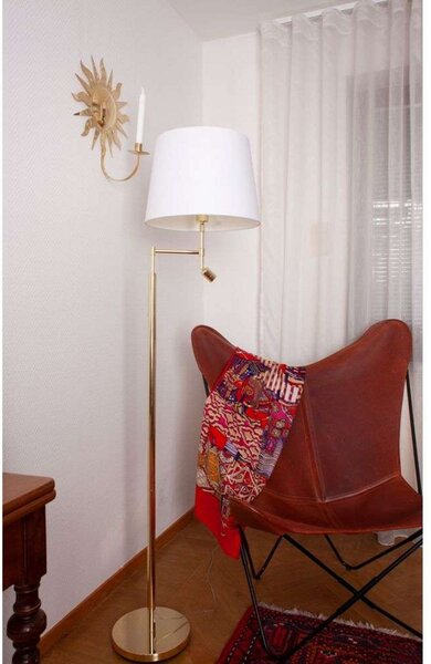 Lampa Podłogowa By Rydéns, Orlando, złoty | mosiężny, salon, metal