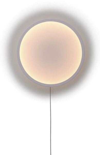 Lampa Ścienna Muuto, ściemnialny, biały, salon, aluminium