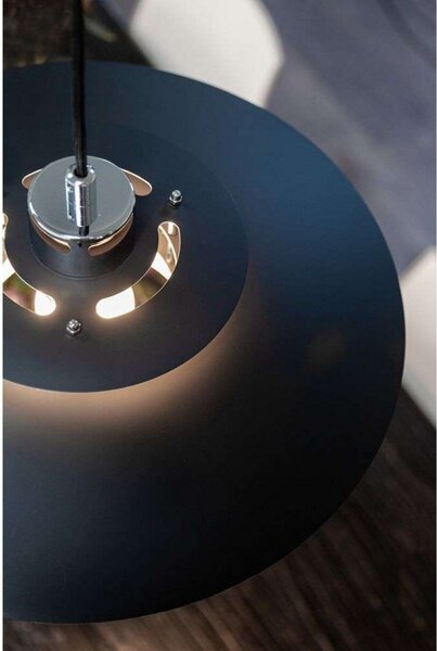 Lampa Wisząca Halo Design, czarny, salon, metal