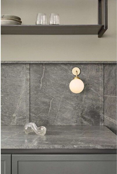 Lampa Ścienna Nuura Aps, Apiales, ściemnialny, złoty | mosiężny, salon, szkło, skandynawski