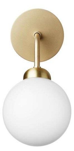Lampa Ścienna Nuura Aps, Apiales, ściemnialny, złoty | mosiężny, salon, szkło, skandynawski