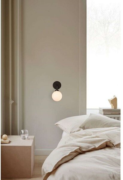 Lampa Ścienna Nuura Aps, Apiales, ściemnialny, czarny, salon, szkło, skandynawski