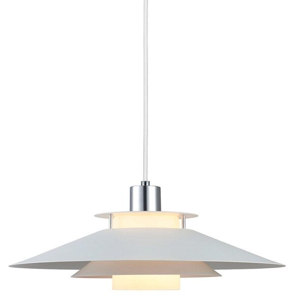 Rivoli Lampa Wisząca Ø40 White/Chrome - Halo Design