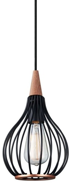 Lampa Wisząca Halo Design, czarny, salon, metal