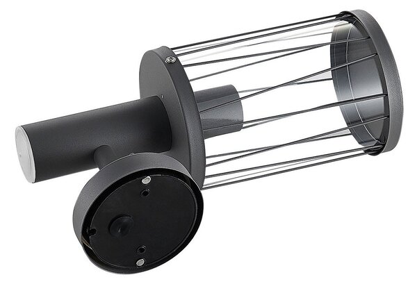 Zewnętrzna Lampa Lindby, Yonan, czarny, taras, metal, nowoczesny