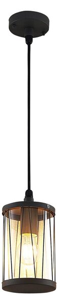 Zewnętrzna Lampa Lindby, Yonan, ściemnialny, czarny, metal, nowoczesny