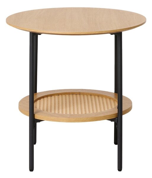 Okrągły stolik w dekorze dębu ø 50 cm Pensacola – Unique Furniture