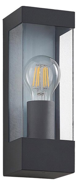 Zewnętrzna Lampa Lindby, Tilian, ściemnialny, czarny, taras, metal, nowoczesny