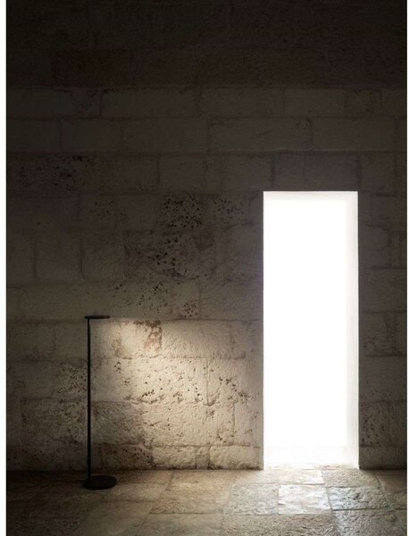 Lampa Podłogowa FLOS, ściemnialny, brąz rdzawy, salon, aluminium