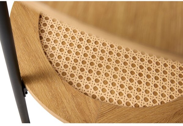Okrągły stolik w dekorze dębu ø 50 cm Pensacola – Unique Furniture