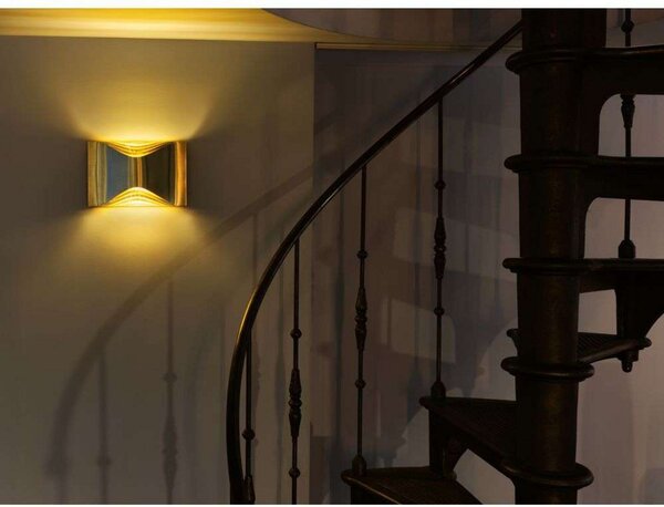 Lampa Ścienna DCW, ściemnialny, złoty | mosiężny, salon, aluminium