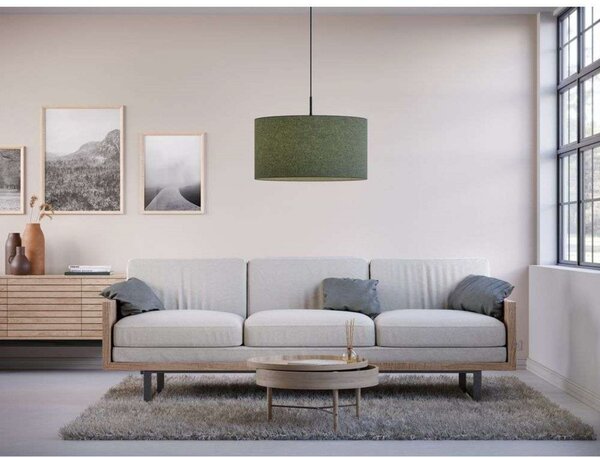 Lampa Wisząca Belid, zielony, jadalnia, tkanina | tekstylia