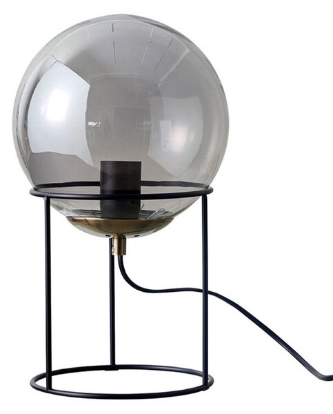 Lampa Stołowa Dyberg Larsen, Moon, czarny, salon, szkło