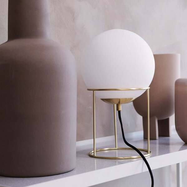 Lampa Stołowa Dyberg Larsen, Madrid, złoty | mosiężny, salon, metal, design