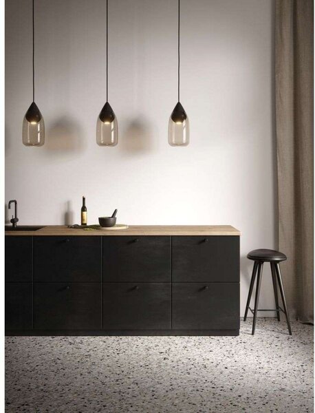 Lampa Wisząca MATER, czarny, salon, szkło