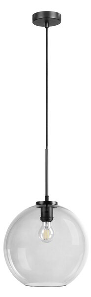 Lampa Wisząca Dyberg Larsen, Loop, ściemnialny, czarny, salon, szkło