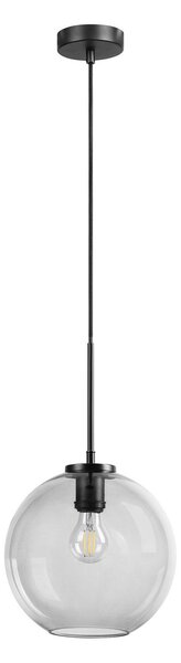 Lampa Wisząca Dyberg Larsen, Loop, ściemnialny, czarny, salon, szkło
