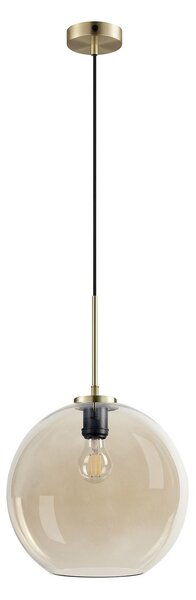 Lampa Wisząca Dyberg Larsen, Loop, ściemnialny, złoty | mosiężny, salon, szkło