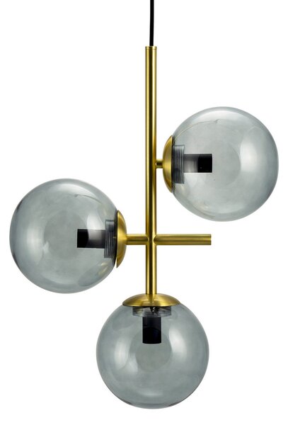 Lampa Wisząca Dyberg Larsen, Como, ściemnialny, złoty | mosiężny, kuchnia, szkło