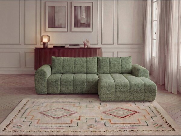 Zielony narożnik (prawostronny/z szezlongiem) Nesty – Bobochic Paris