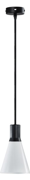 Lampa Wisząca Dyberg Larsen, Gent, ściemnialny, czarny, salon, szkło, skandynawski