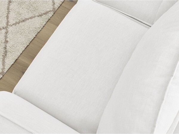 Biała sofa do spania/rozkładana 216 cm Archimede – Bobochic Paris