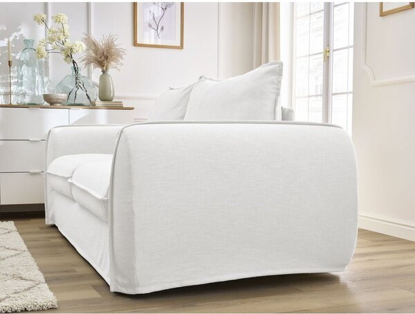 Biała sofa do spania/rozkładana 216 cm Archimede – Bobochic Paris
