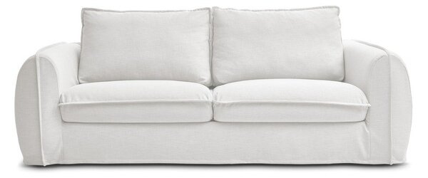 Biała sofa do spania/rozkładana 216 cm Archimede – Bobochic Paris