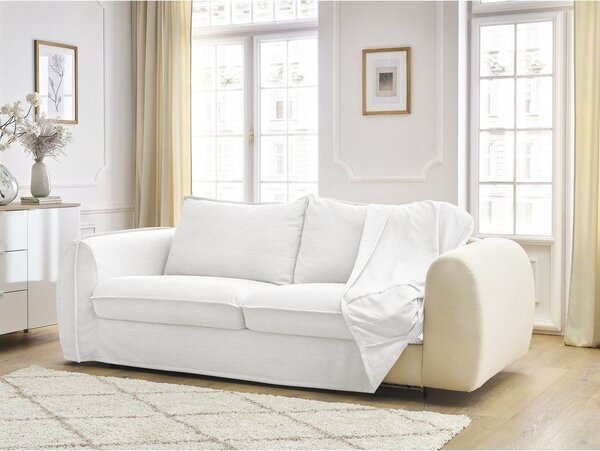 Biała sofa do spania/rozkładana 216 cm Archimede – Bobochic Paris