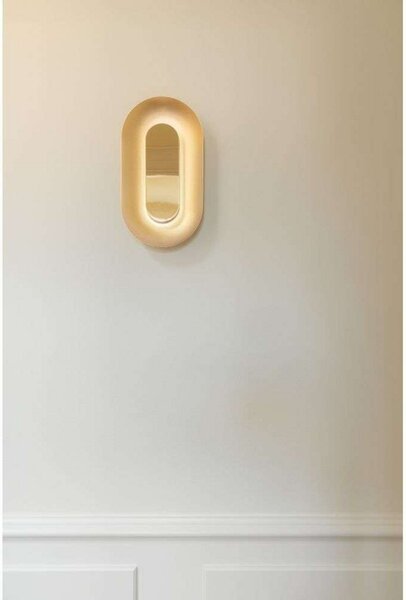 Lampa Ścienna Nuura Aps, Sasi, ściemnialny, złoty | mosiężny, salon, metal, skandynawski