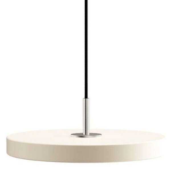 Asteria Lampa Wisząca Mini Pearl White/Steel Top - UMAGE