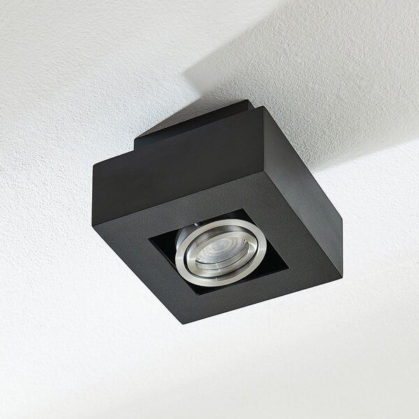 Lampa Sufitowa Arcchio, VINCE, ściemnialny, czarny, przedpokój, aluminium, nowoczesny