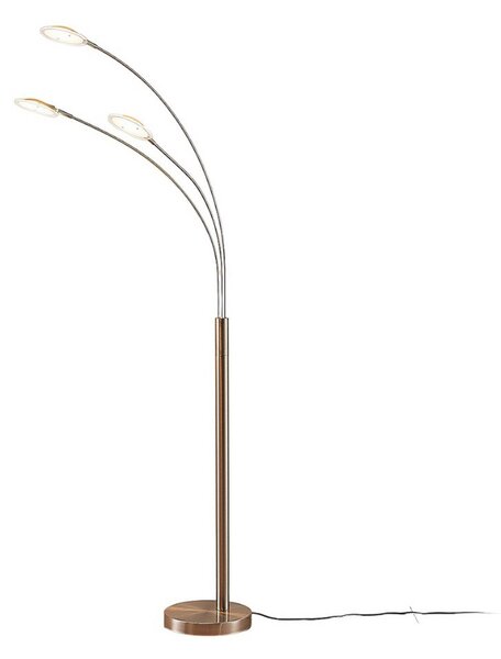 Lampa Podłogowa Lindby, Anea, metaliczny, salon, metal, nowoczesny