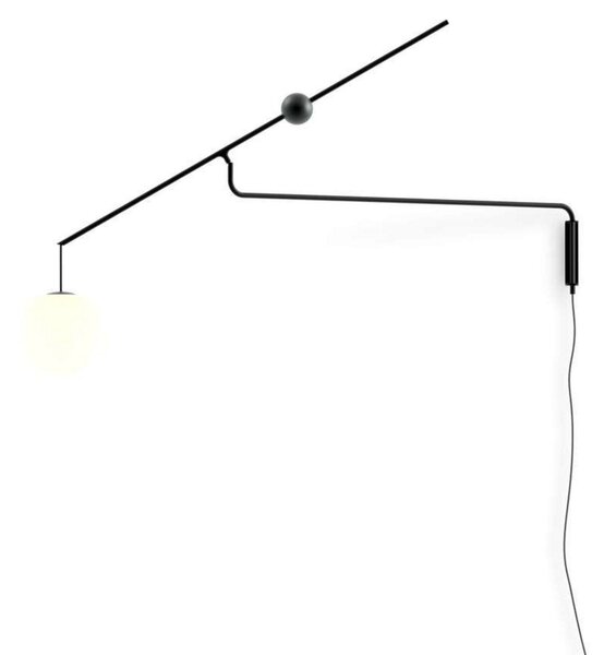 Malamata Lampa Ścienna Matt Black - Luceplan