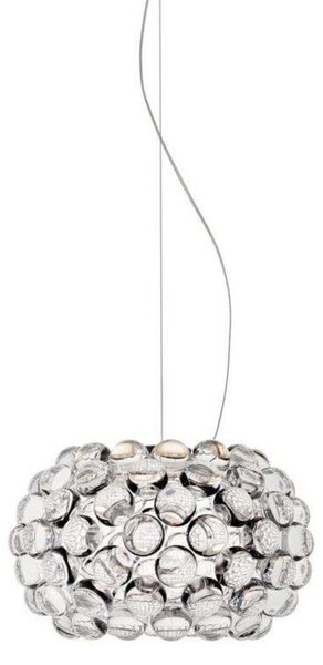 Lampa Wisząca Foscarini, transparentny, jadalnia, szkło