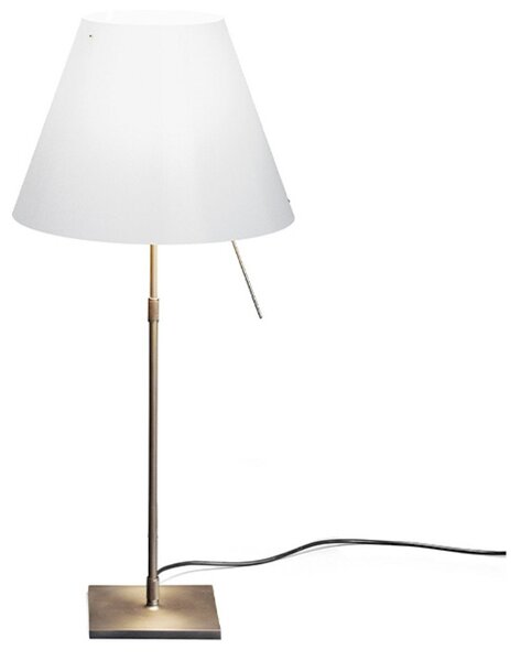 Lampa Stołowa Luceplan, ściemnialny, biały, salon, aluminium