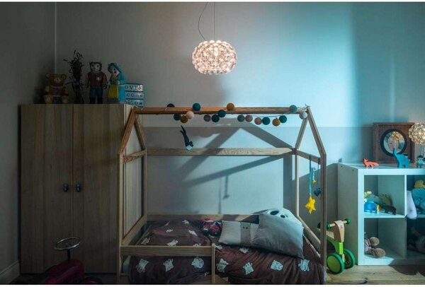 Lampa Wisząca Foscarini, transparentny, jadalnia, szkło