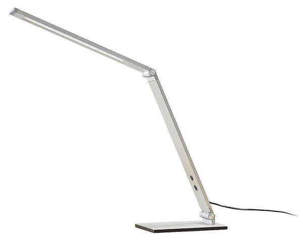 Lampa Stołowa Lucande, Nicano, ściemnialny, metaliczny, gabinet | pracownia, metal, nowoczesny