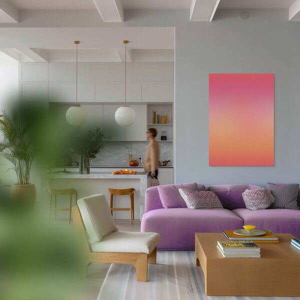 Obraz drukowany na płótnie 70x100 cm Pink Aura – Styler