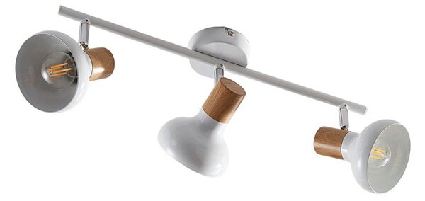 Lampa Sufitowa Lindby, Fridolin, ściemnialny, biały, kuchnia, metal, nowoczesny