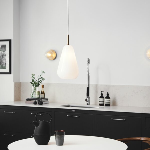 Lampa Wisząca Nuura Aps, Anoli 1, ściemnialny, biały, salon, szkło, design