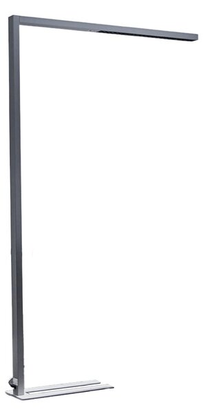 Lampa Podłogowa Arcchio, Jolinda, ściemnialny, szary, gabinet | pracownia, metal, nowoczesny